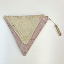 ironenkin Multi -pouch "SANKAKU" Grape flower Kasuri Pink