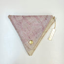 ironenkin Multi -pouch "SANKAKU" Grape flower Kasuri Pink