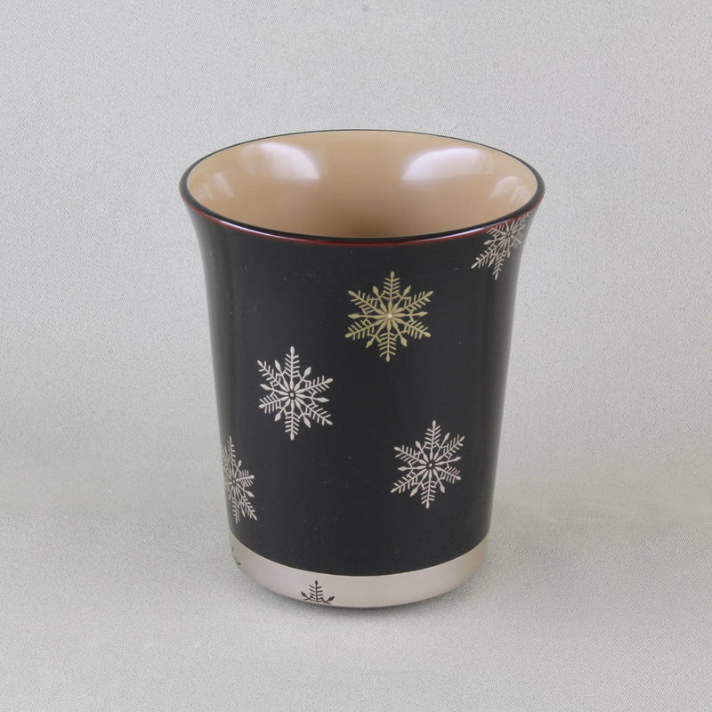 Kato Lacquer Work Store Wajima Temple [Single item] Free Cup Snok Ristal Marking / Inner White Coating